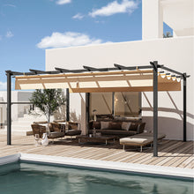 16 Ft. W X 12 Ft.aluminium Pergola With Canopy