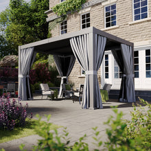 12 Ft. W x 10 Ft. D Outdoor Louvered Aluminum Pergola