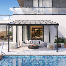 12 Ft. W X 12 Ft. D Metal Pergola With Canopy