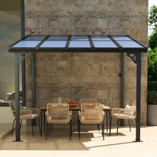 10 Ft. W X 10 Ft. D Metal Pergola With Canopy