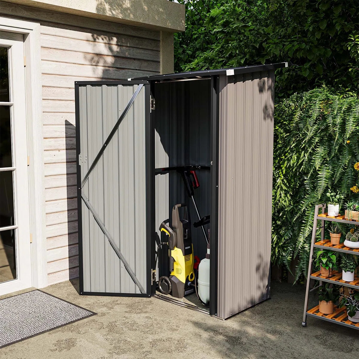3' x 2' Outdoor Metal Lean To Shed