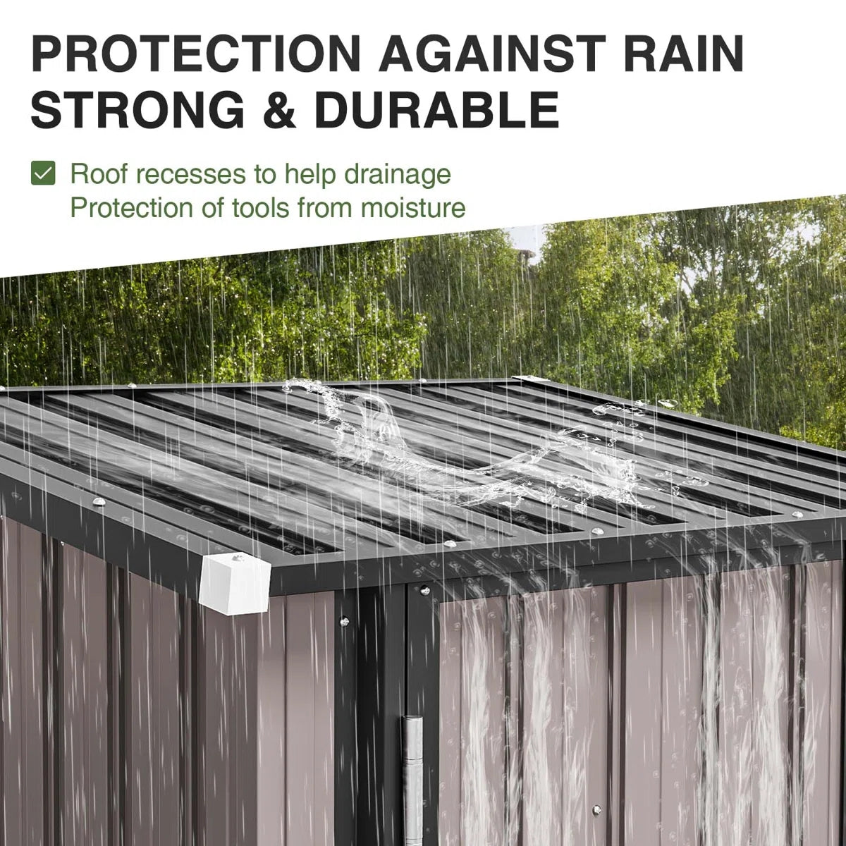 3' x 2' Outdoor Metal Lean To Shed