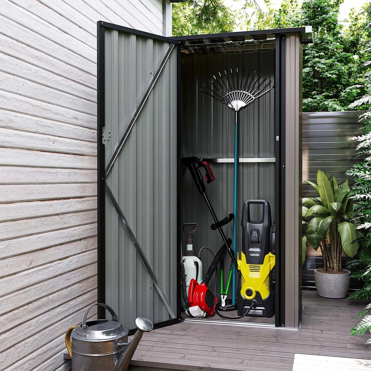 3' x 2' Outdoor Metal Lean To Shed