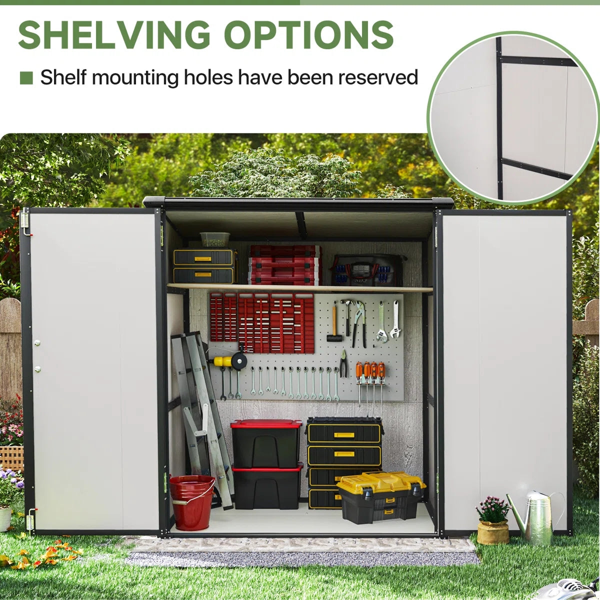 5 Ft. W X 3 Ft. D Horizontal Storage Shed