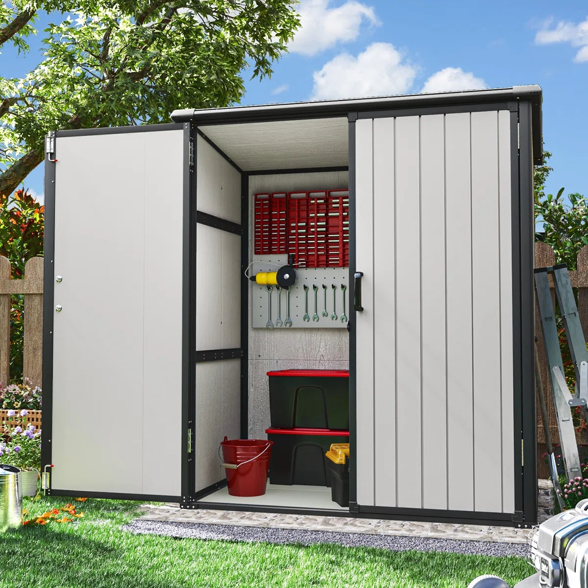 5 Ft. W X 3 Ft. D Horizontal Storage Shed