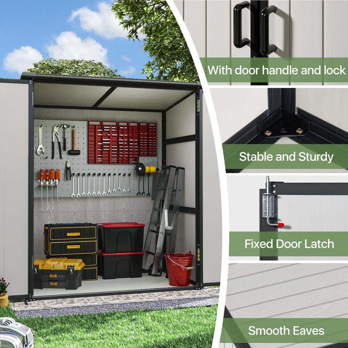 5 Ft. W X 3 Ft. D Horizontal Storage Shed