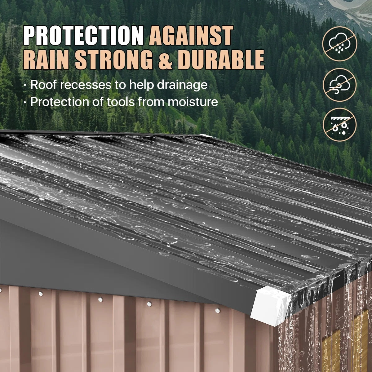 4.5 Ft. W X 2.5 Ft. D Metal Lean-to Storage Shed With Metal Base Frame Kit