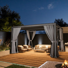 14 Ft. W x 12 Ft. D Outdoor Louvered Aluminum Pergola