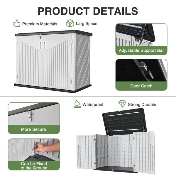 4.5 Ft. W X 2.5 Ft. D Resin Storage Shed
