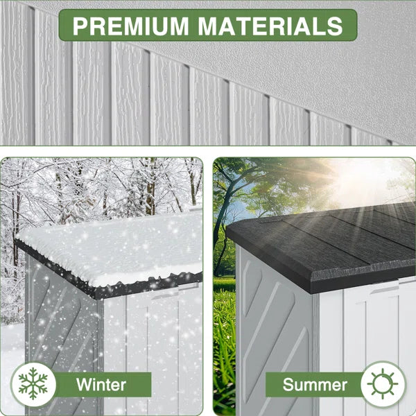 4.5 Ft. W X 2.5 Ft. D Resin Storage Shed