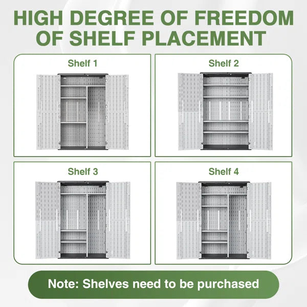 4.5 Ft. W X 2.5 Ft. D Resin Storage Shed