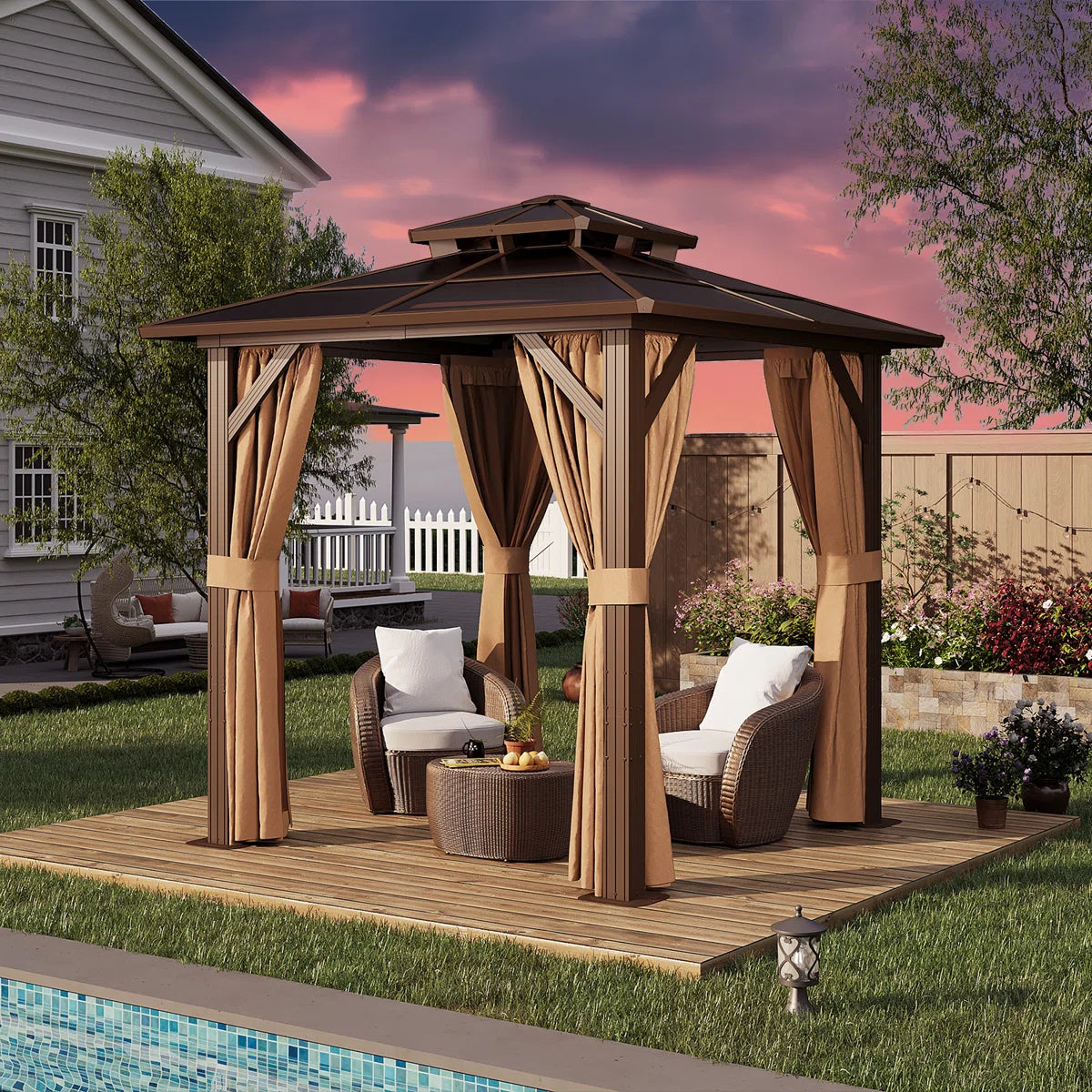 Aluminum Patio Hardtop Gazebo