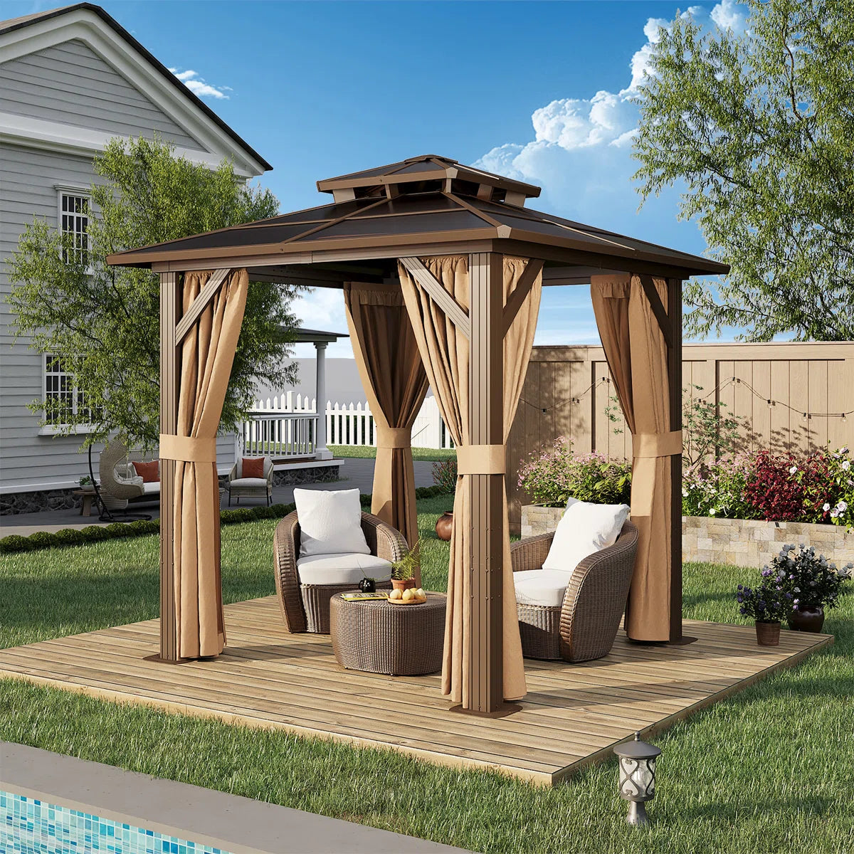 Aluminum Patio Hardtop Gazebo