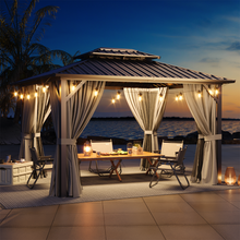 12 Ft. W x 10 Ft. D Aluminum Patio Gazebo