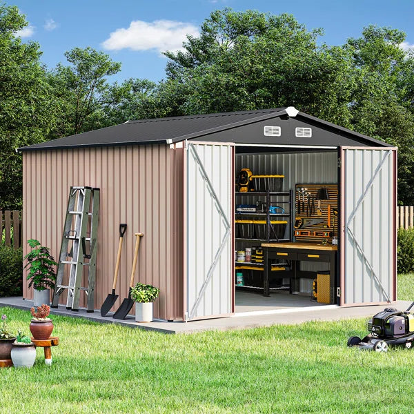10.0 Ft. W X 10.0 Ft. D Metal Storage Shed