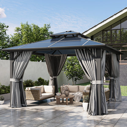 12 Ft. W X 12 Ft. D Aluminum Patio Hardtop Gazebo