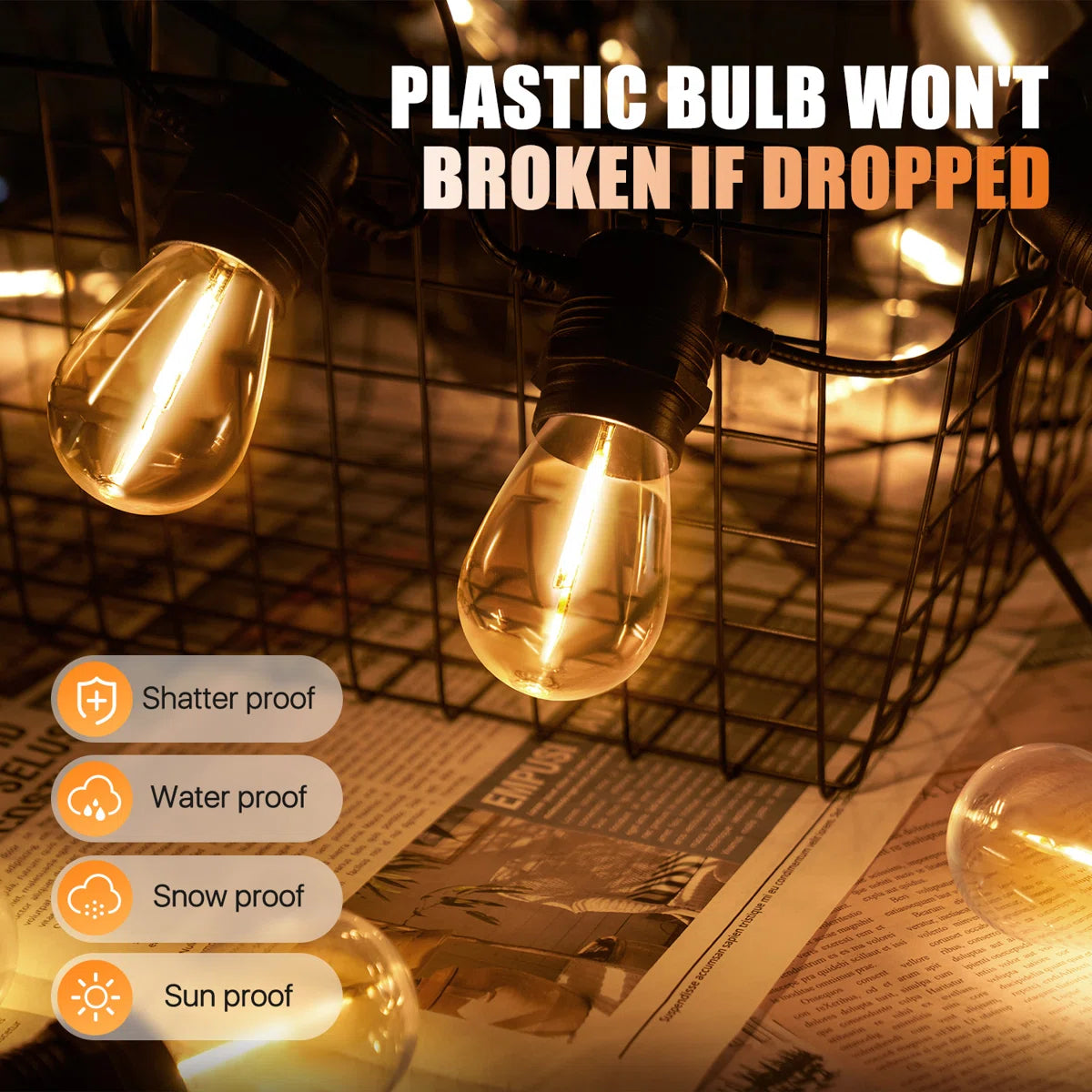 12 Ft. W X 10 Ft. D Aluminum Patio Hardtop Gazebo With String Lights