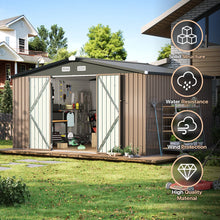 12 Ft. W X 10 Ft. D Metal Storage Shed