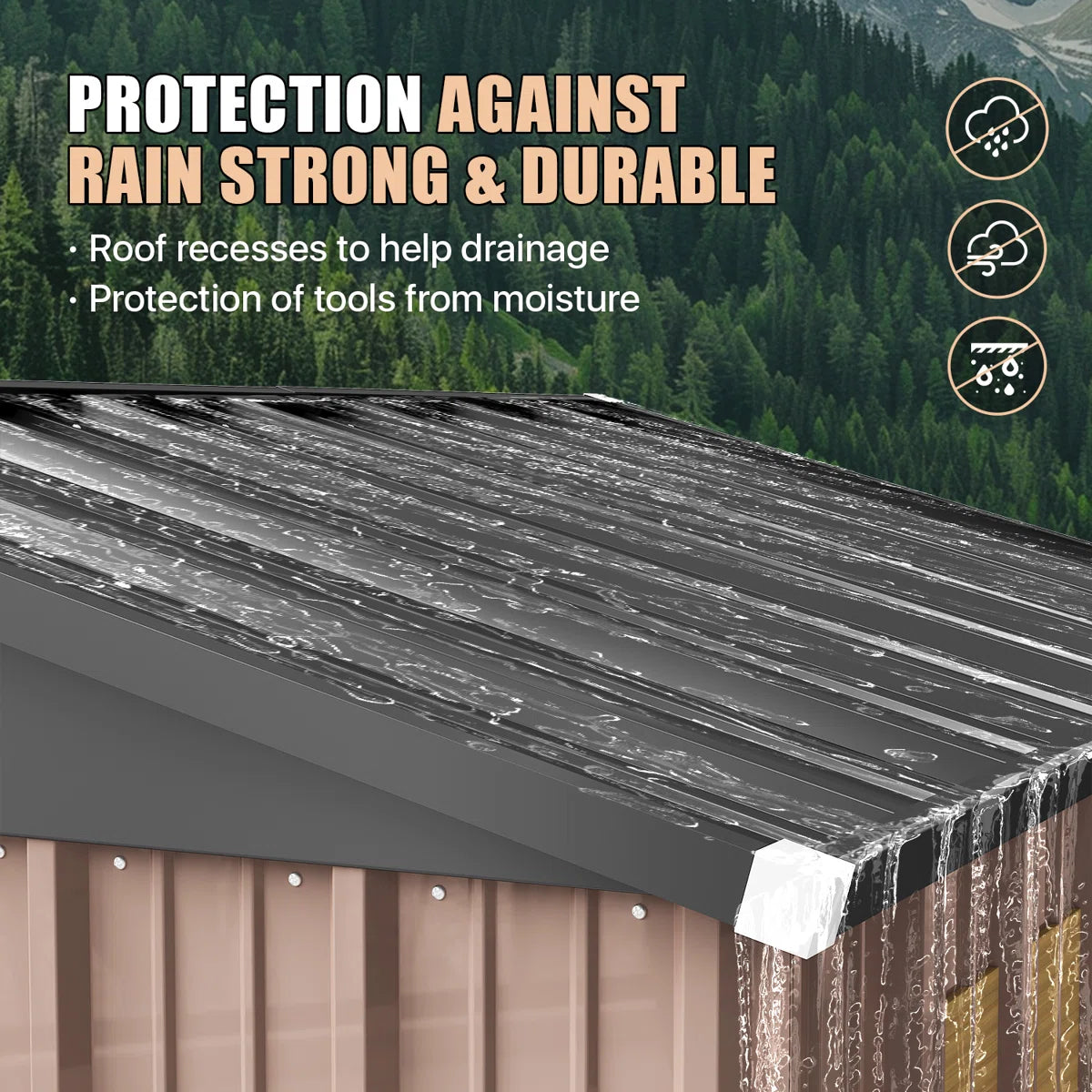 12 Ft. W X 10 Ft. D Metal Storage Shed