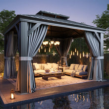 12 Ft. W X 10 Ft. D Metal With Water Guide Roof, 4.7inch Aluminum Post Patio Gazebo