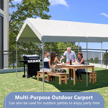 12 Ft. W X 20 Ft. D Heavy Duty Garage Portable Carport