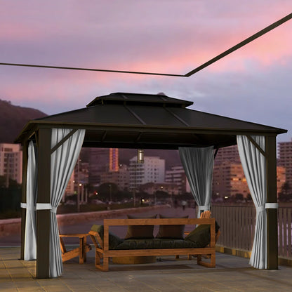 12 Ft. W x 10 Ft. D Aluminum Patio Gazebo