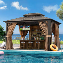 12 Ft. W x 10 Ft. D Aluminum Patio Hardtop Gazebo