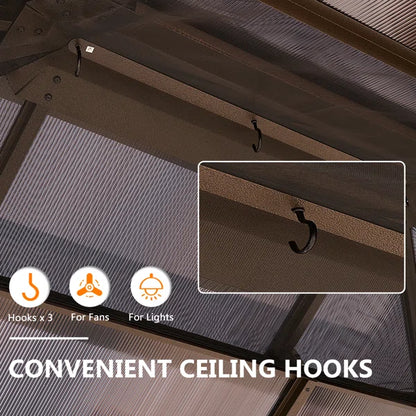 12 Ft. W x 10 Ft. D Aluminum Patio Hardtop Gazebo