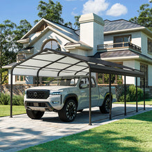 12x20 Ft Carport With Galvanized Steel Roof And Frame