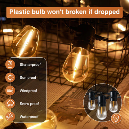 16 Ft. W X 12 Ft. D Double Roof Gazebo With String Lights