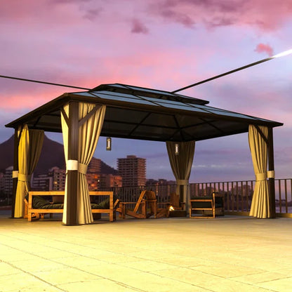 16 Ft. W x 12 Ft. D Aluminum Patio Gazebo