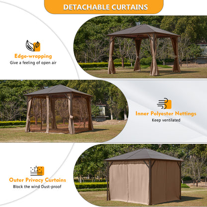 10 Ft. W X 10 Ft. D Hardtop Patio Gazebo