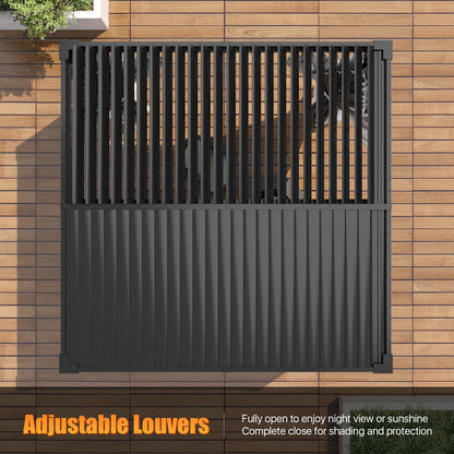 10 Ft. W x 10 Ft. D Outdoor Louvered Aluminum Pergola
