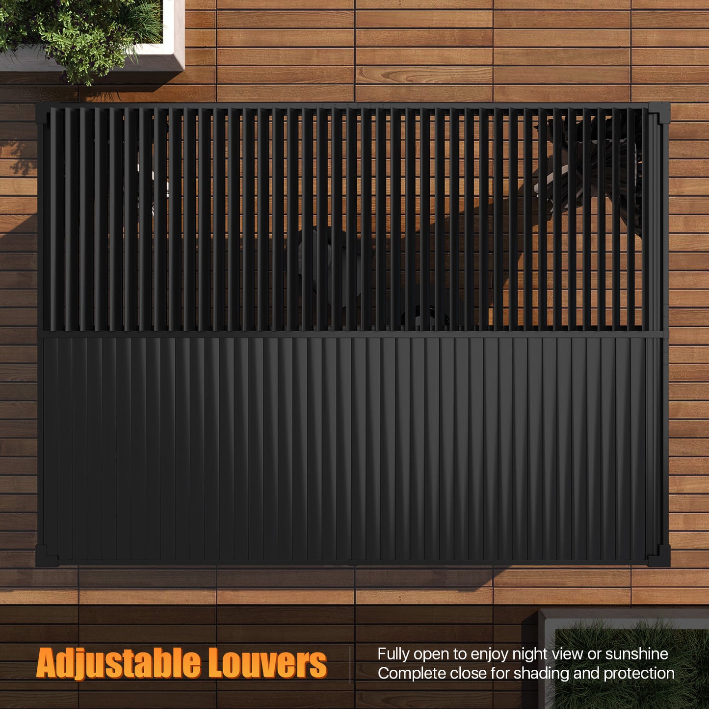 16 Ft. W x 12 Ft. D Outdoor Louvered Aluminum Pergola