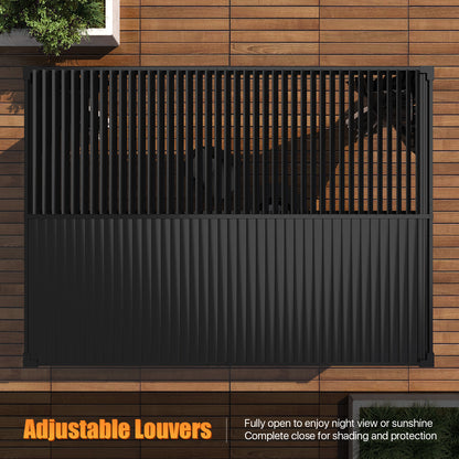 16 Ft. W x 12 Ft. D Outdoor Louvered Aluminum Pergola