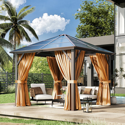 10 Ft. W x 10 Ft. D Aluminum Patio Gazebo