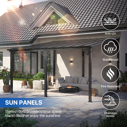 14 Ft. W X 12 Ft. D metal Pergola With Canopy