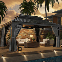 16 Ft. W x 12 Ft. D Aluminum Patio Gazebo