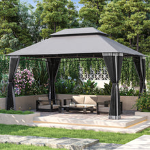 13 Ft. W X 10 Ft. D Steel Patio Gazebo The Soft Roof Gazebos