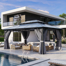 16 Ft. W X 12 Ft. D Metal Patio Gazebo