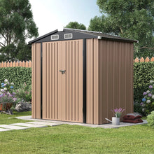6.4 Ft. W X 4.0 Ft. D Metal Storage Shed With Metal Base Frame Kit