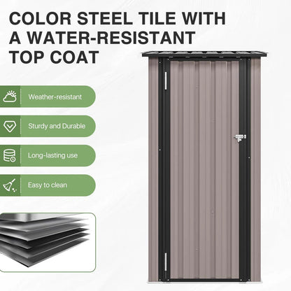 3' x 2' Outdoor Metal Lean To Shed