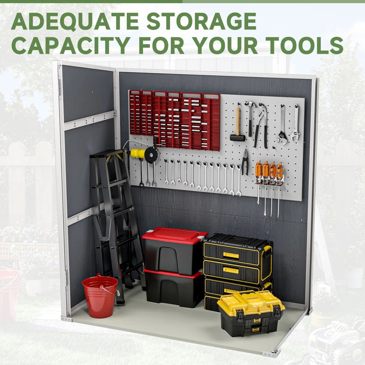 5 Ft. W X 3 Ft. D Horizontal Storage Shed