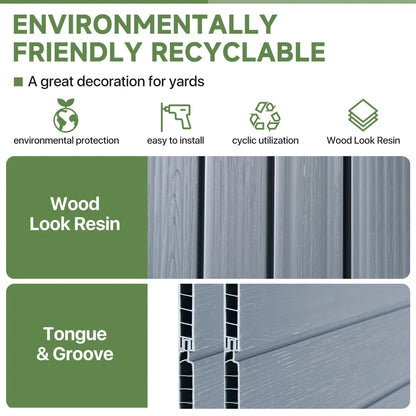 5 Ft. W X 3 Ft. D Horizontal Storage Shed
