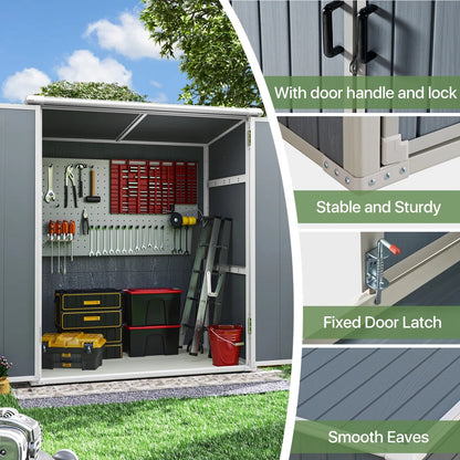 5 Ft. W X 3 Ft. D Horizontal Storage Shed
