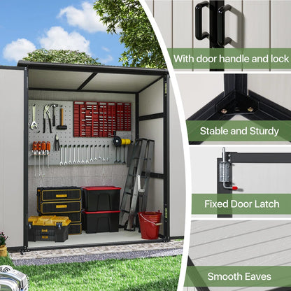 5 Ft. W X 3 Ft. D Horizontal Storage Shed