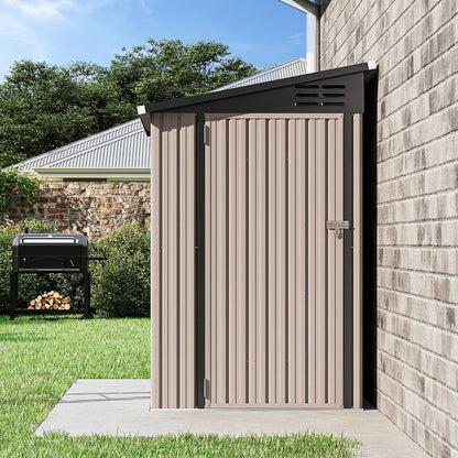 6' X 4' Metal Lean To Storage Shed