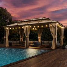 20 Ft. W x 12 Ft. D Metal Patio Gazebo