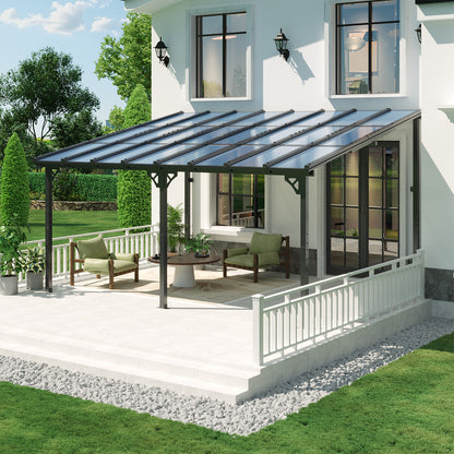 16 Ft. W X 12 Ft. D metal Pergola With Canopy