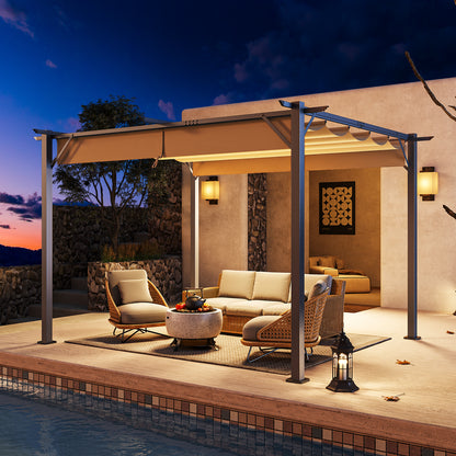 Metal Pergola with Canopy